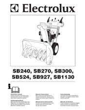Electrolux SB270 Instruction Manual