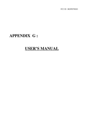 LG FB790GD User Manual