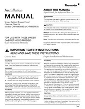 Thermador CHFHMDW30 Installation Manual