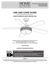 Home Decorators Collection MONTCLAIRE 51854 Use And Care Manual