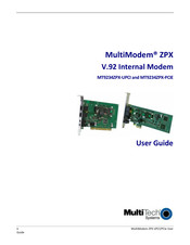 Multitech MultiModem ZPX MT9234ZPX-UPCI-NV-CP User Manual