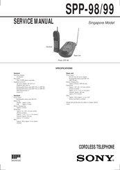 Sony SPP-99 Service Manual