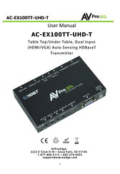 AVProEdge AC-EX100TT-UHD-T User Manual