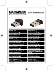 König Electronic CSBLUEKEY100 Manual