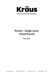 Kraus Riviera FVS-1005CH Installation Manual