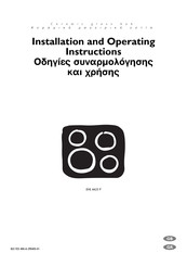 Electrolux EHL 6625 P Installation And Operating Instructions Manual