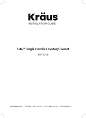 Kraus Esta KVF-1210SFS-2PK Installation Manual