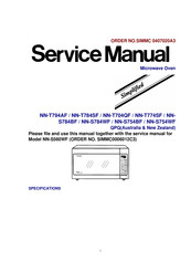 Panasonic NNS754WF - MICROWAVE -1.6 CUFT Service Manual