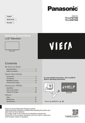 Panasonic VIERA TX-L47WT60E Operating Instructions Manual