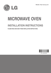 LG LMVM2033STLG Installation Instructions Manual