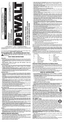 Dewalt DC530B Instruction Manual