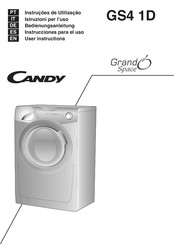Candy GRAND'O SPACE GS4 1D User Instructions