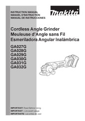 Makita GA030G Instruction Manual