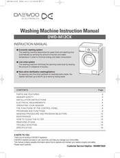 Daewoo DWD-M12CK Instruction Manual