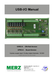 Merz UPRO-8 Manual