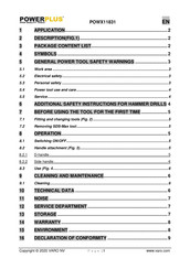 VARO Powerplus POWX11831 Manual