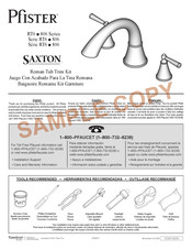 Spectrum Brands Pfister ASHFIELD RT6 806 Series Manual