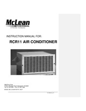 Pentair McLean THERMAL RCR11 Series Instruction Manual