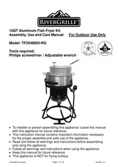 RiverGrille TF2048902-RG Assembly, Use And Care Manual