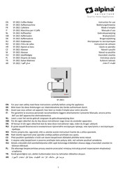 Alpina SF-2821 Instructions For Use Manual