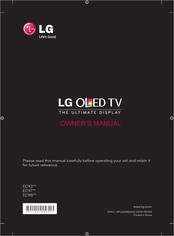 LG 77EC98 Series Owner's Manual