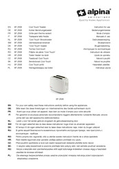 Alpina SF-2506 Instructions For Use Manual
