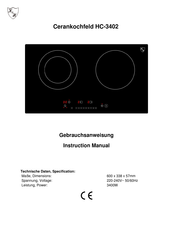 K&H HC-3402 Instruction Manual