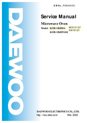 Daewoo KOR-1B4H0A Service Manual