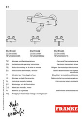 Franke 2030032983 Installation And Operating Instructions Manual