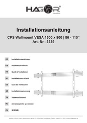 HAGOR 3339 Installation Manual
