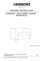J.burrows JBCAM1SEGY Assembly Instructions