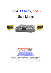 American Bus Video SS4GW User Manual