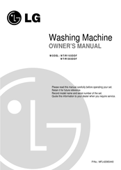 LG WT-R1303DDF Owner's Manual