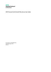 Hewlett Packard Enterprise HPE ProLiant DL345 Gen10 Plus User Manual