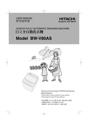 Hitachi BW-V80AS Manual