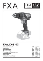 FXA XCLICK FXAJD6310C Instruction Manual