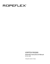 Ropeflex VORTEX RX3300 Assembly & Instruction Manual