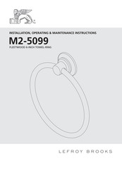 Lefroy Brooks FLEETWOOD M2-5099 Installation, Operating,  & Maintenance Instructions
