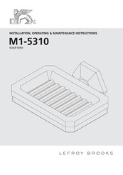 Lefroy Brooks M1-5310 Installation, Operating,  & Maintenance Instructions