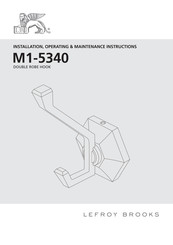 Lefroy Brooks M1-5340 Installation, Operating,  & Maintenance Instructions