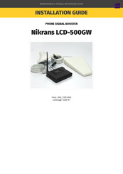 Nikrans LCD-500GW Installation Manual