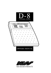 Ness Security Products D-8 Owner's Manual