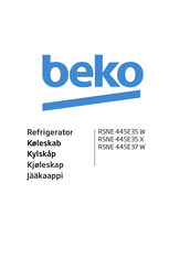 Beko RSNE 445E35 X User Manual