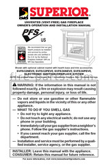 Lennox Hearth Products SUPERIOR SVFS36NEVF Owner's Operation And Installation Manual