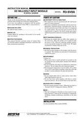 M-System R3-SV8A Instruction Manual