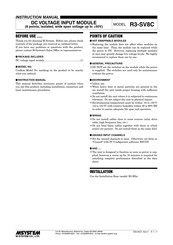 M-System R3-SV8C Instruction Manual