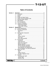 TrailMax T-12-UT Manual