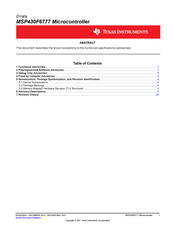 Texas Instruments MSP430F6777 Manual