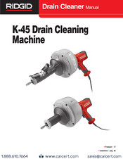 RIDGID K-45AF-5 Manual