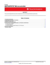 Texas Instruments MSP430F6767 Manual